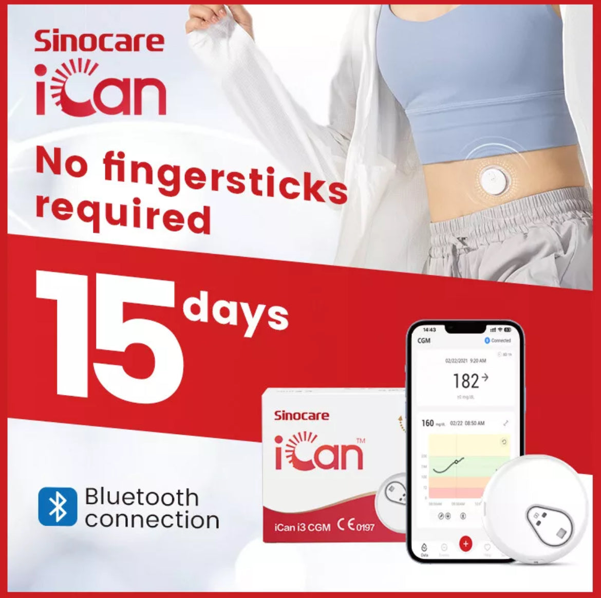 Sinocare Ican Cgm sensor I3