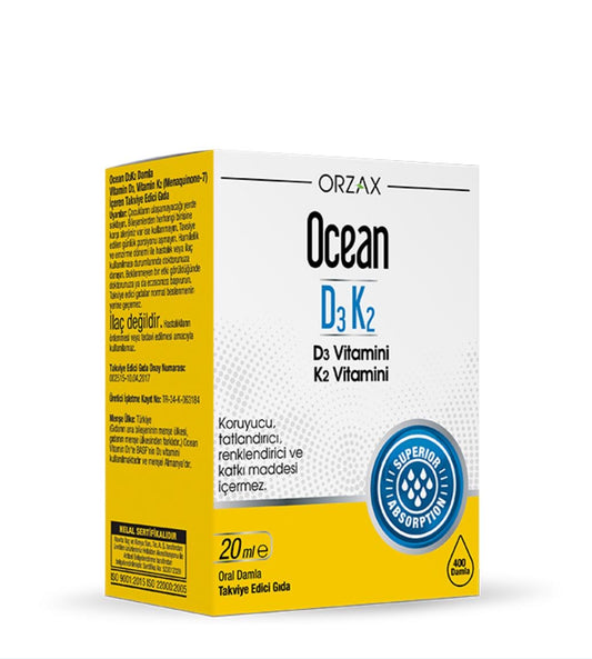 ORZAX VITAMIN D3 400 IU /K2 Drop 20ml