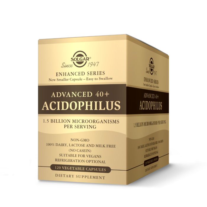 ADVANCED 40+ ACIDOPHILUS - 120 VEGETABLE CAPSULES