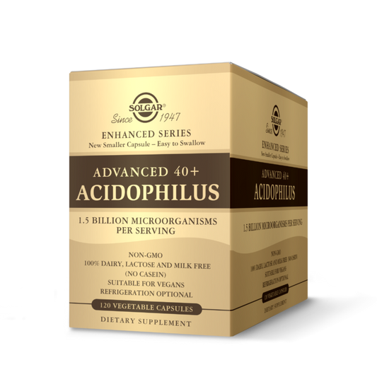 ADVANCED 40+ ACIDOPHILUS - 120 VEGETABLE CAPSULES
