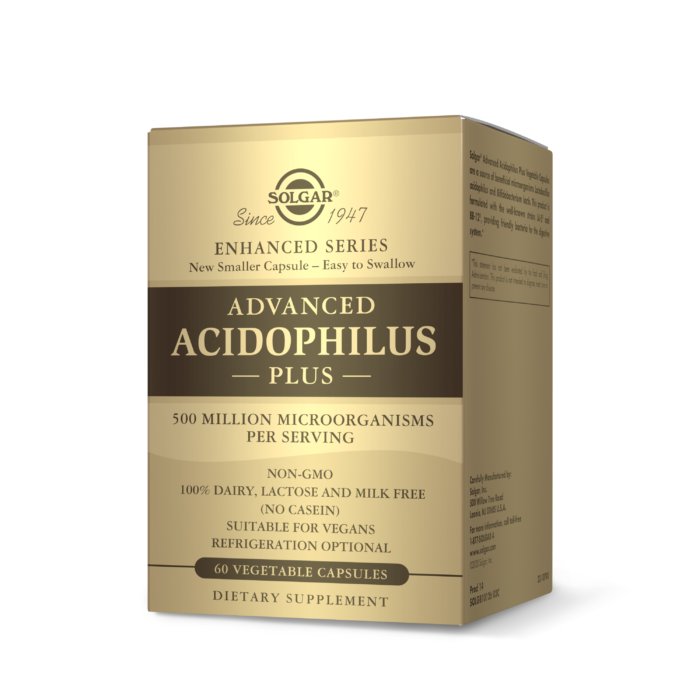 ADVANCED ACIDOPHILUS PLUS - 60 VEGETABLE CAPSULES