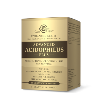 ADVANCED ACIDOPHILUS PLUS - 60 VEGETABLE CAPSULES