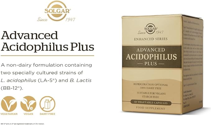 ADVANCED ACIDOPHILUS PLUS - 60 VEGETABLE CAPSULES