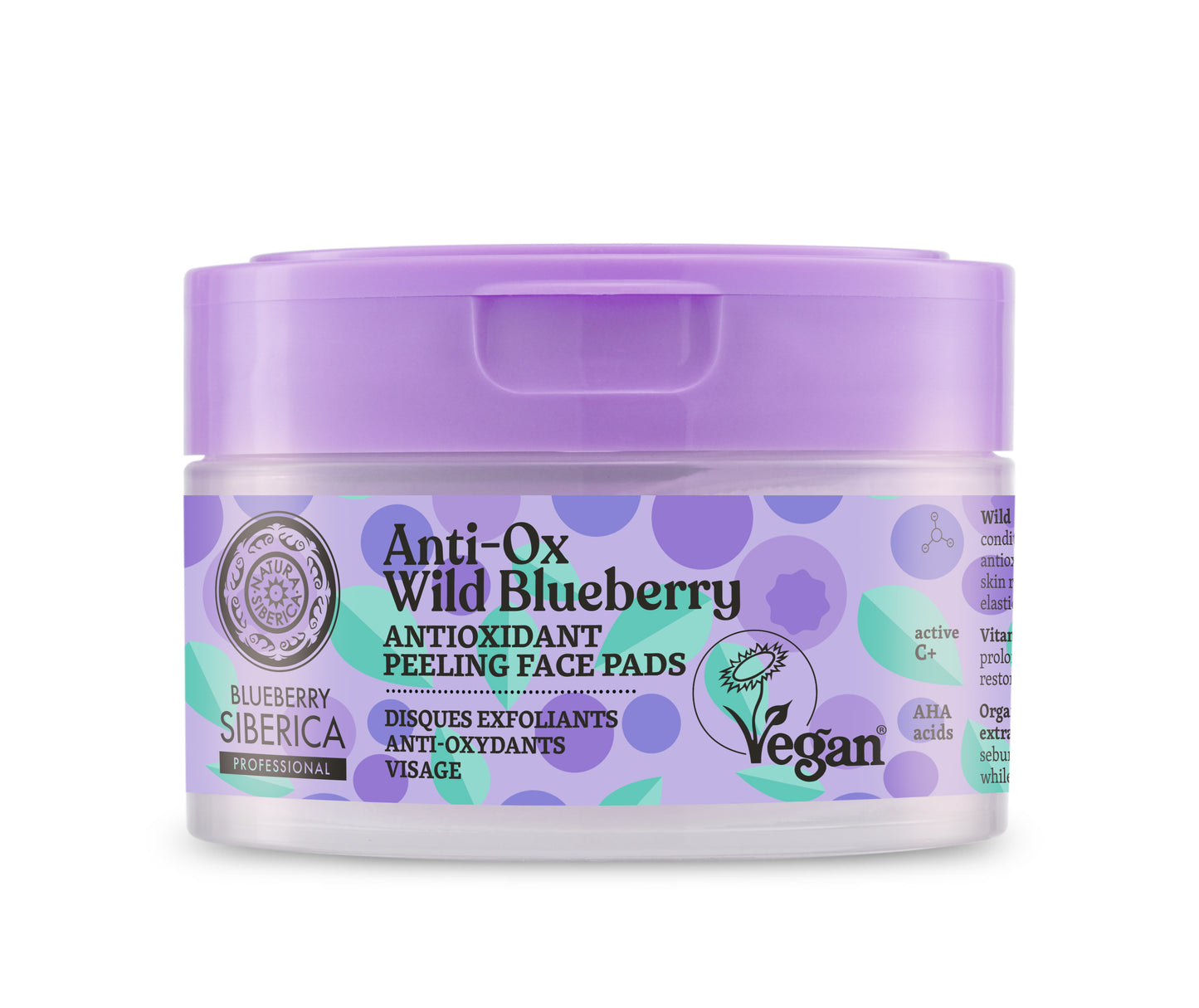 ANTI-OX WILD BLUEBERRY® -   ANTIOXIDANT PEELING FACE PADS - 20 PCs