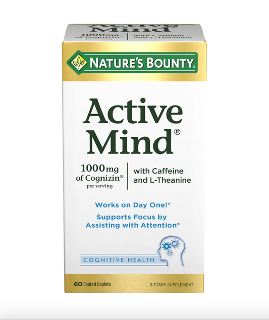 Active Mind® 1000 مجم من Cognizin® 60 كبسولة