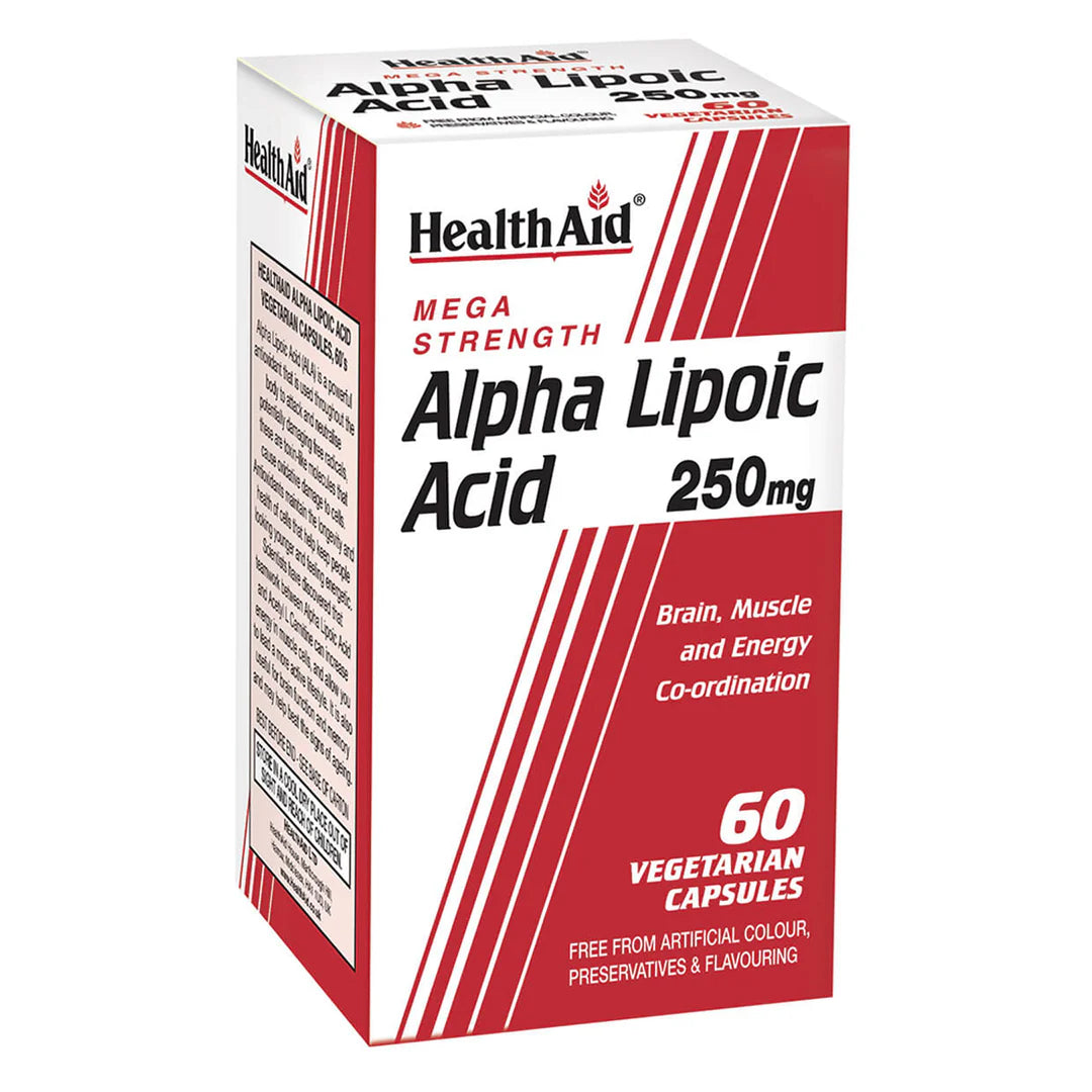 Alpha Lipoic Acid 250mg - 60 Vegetarian capsules