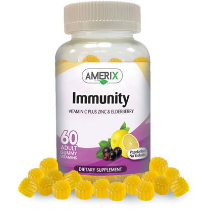 Immunity Vitamins - Lemon - 60 Adult Gummies
