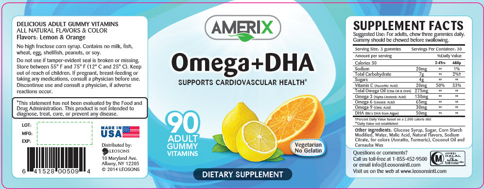 أوميغا+ DHA - 90 علكة للبالغين