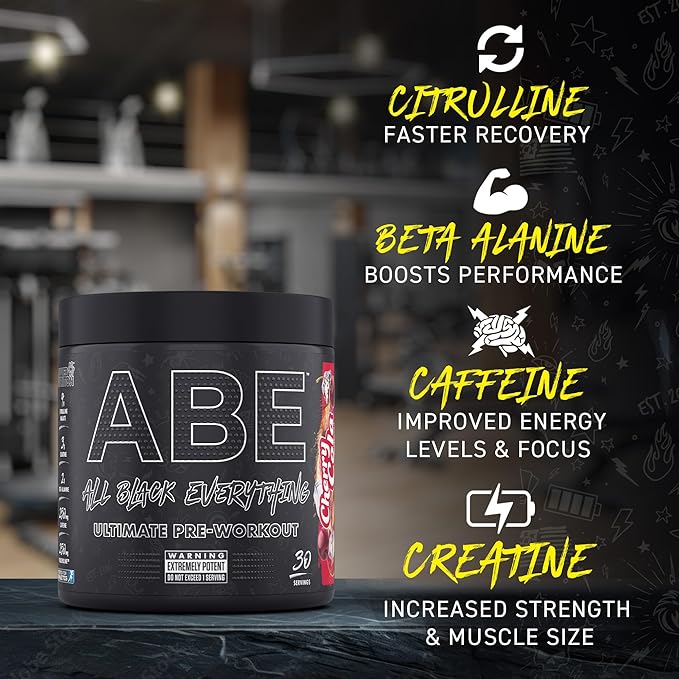 ABE Pre Workout - (11 نكهة) - 375 جرام | 30 وجبة