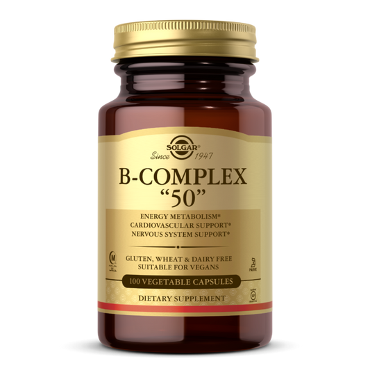 B-COMPLEX “50” - 100 VEGETABLE CAPSULES