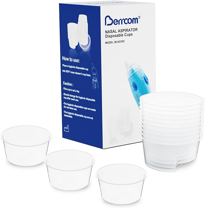 Berrcom Nasal Aspirator for Baby- Disposable Cups