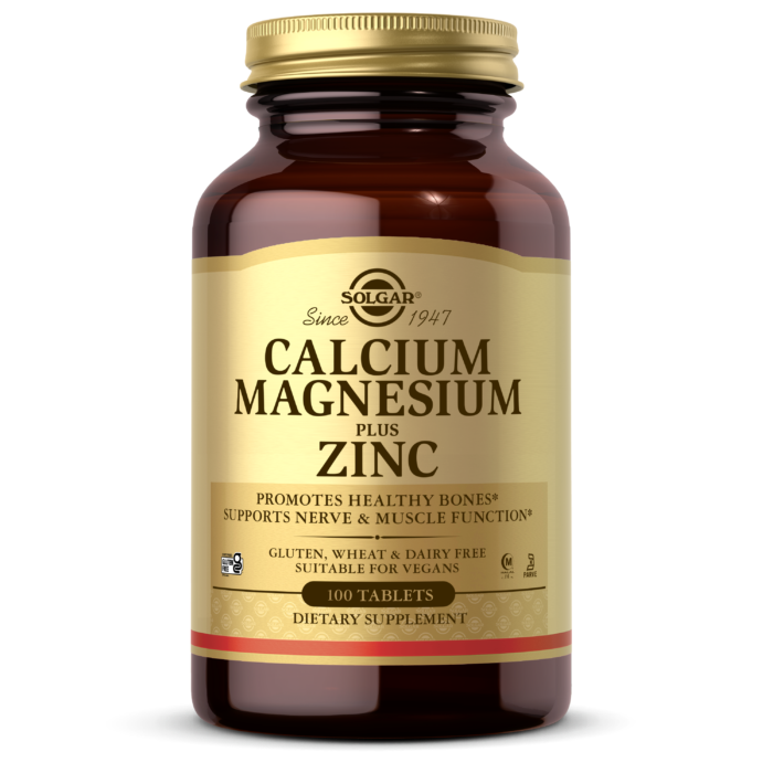 CALCIUM MAGNESIUM PLUS ZINC - 100 TABLETS