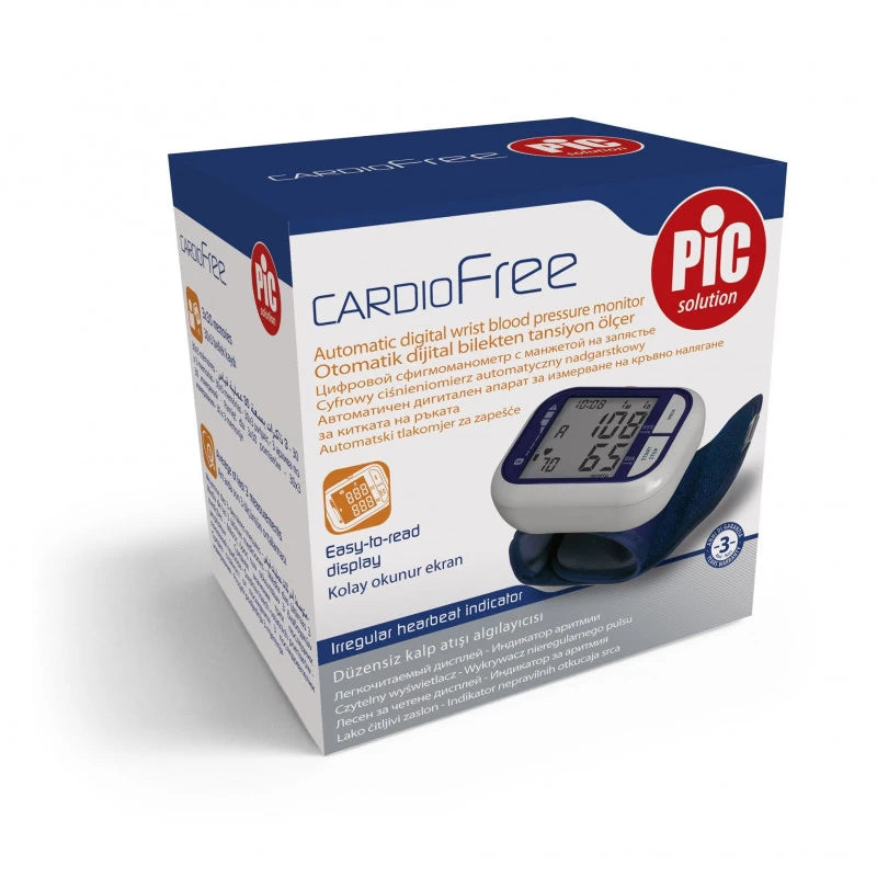 Pic Solution Cardio Free Automatic Wrist Blood pressure monitor