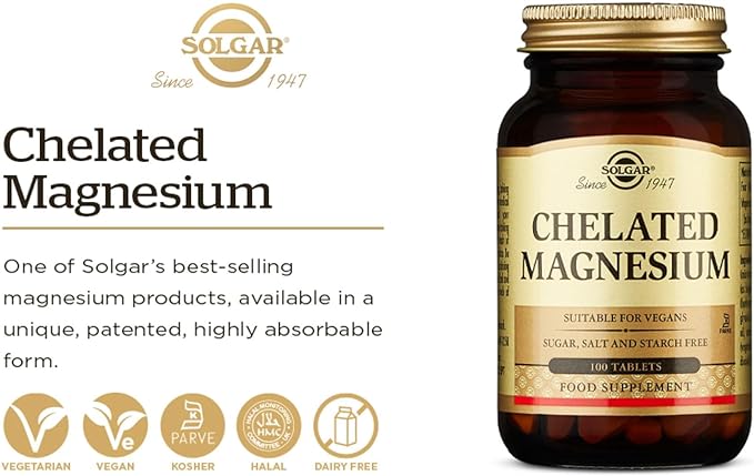 CHELATED MAGNESIUM - 100 TABLETS