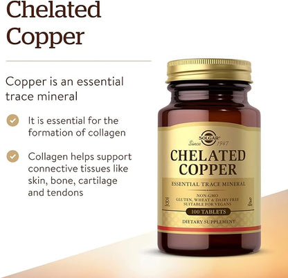 CHELATED COPPER -100 TABLETS
