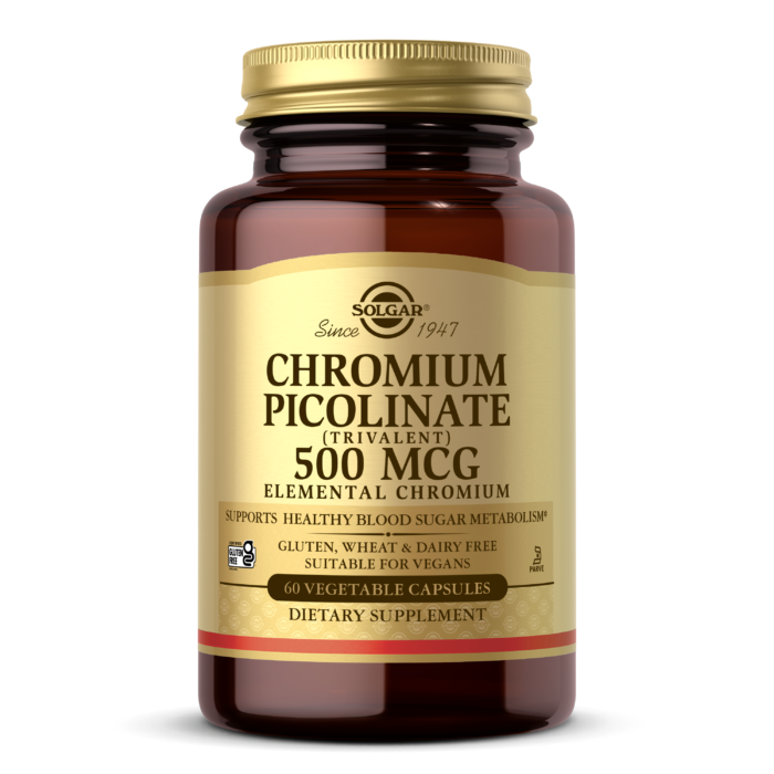 CHROMIUM PICOLINATE 500 MCG - 60 VEGETABLE CAPSULES