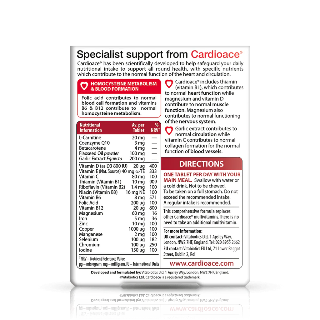 Cardioace Original - 30 Tablets