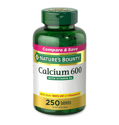 Calcium 600mg + Vitamin D3 20mcg (800 IU) - 250 Tablets