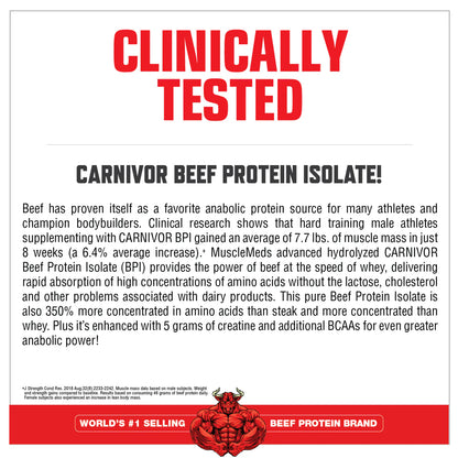 BEEF PROTEIN ISOLATE CARNIVOR  (CHOCOLATE) -  1.9kg | 56 SERVINGS