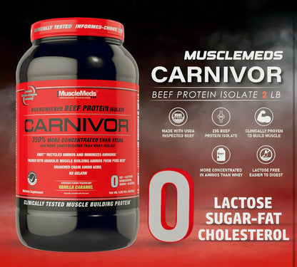 BEEF PROTEIN ISOLATE CARNIVOR  (CHOCOLATE) -  1.9kg | 56 SERVINGS