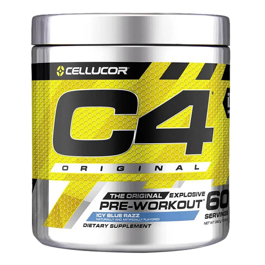 C4 ORIGINAL PRE-WORKOUT EXPLOSIVE ENERGY - ICY BLUE RAZZ - 390 جرام | 60 وجبة