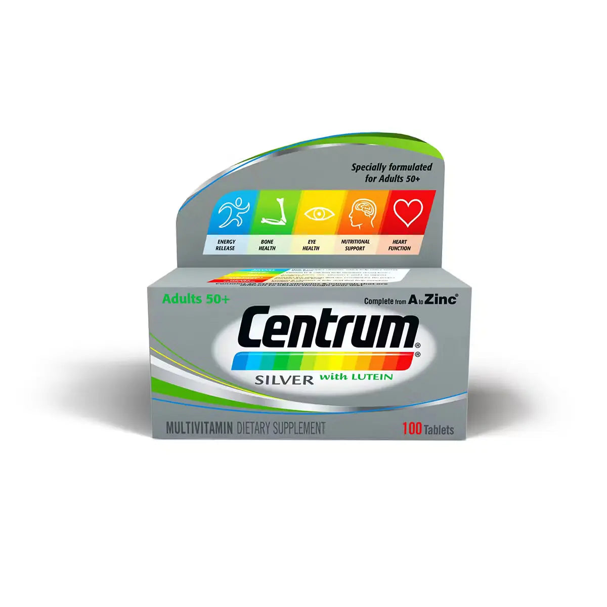 Centrum Silver +50 with Lutein  - 100 Tablets