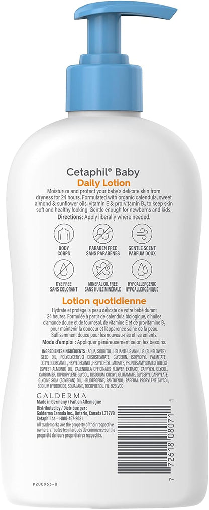 Cetaphil Baby Calendula Daily Lotion 400ml - For Gentle Hydration