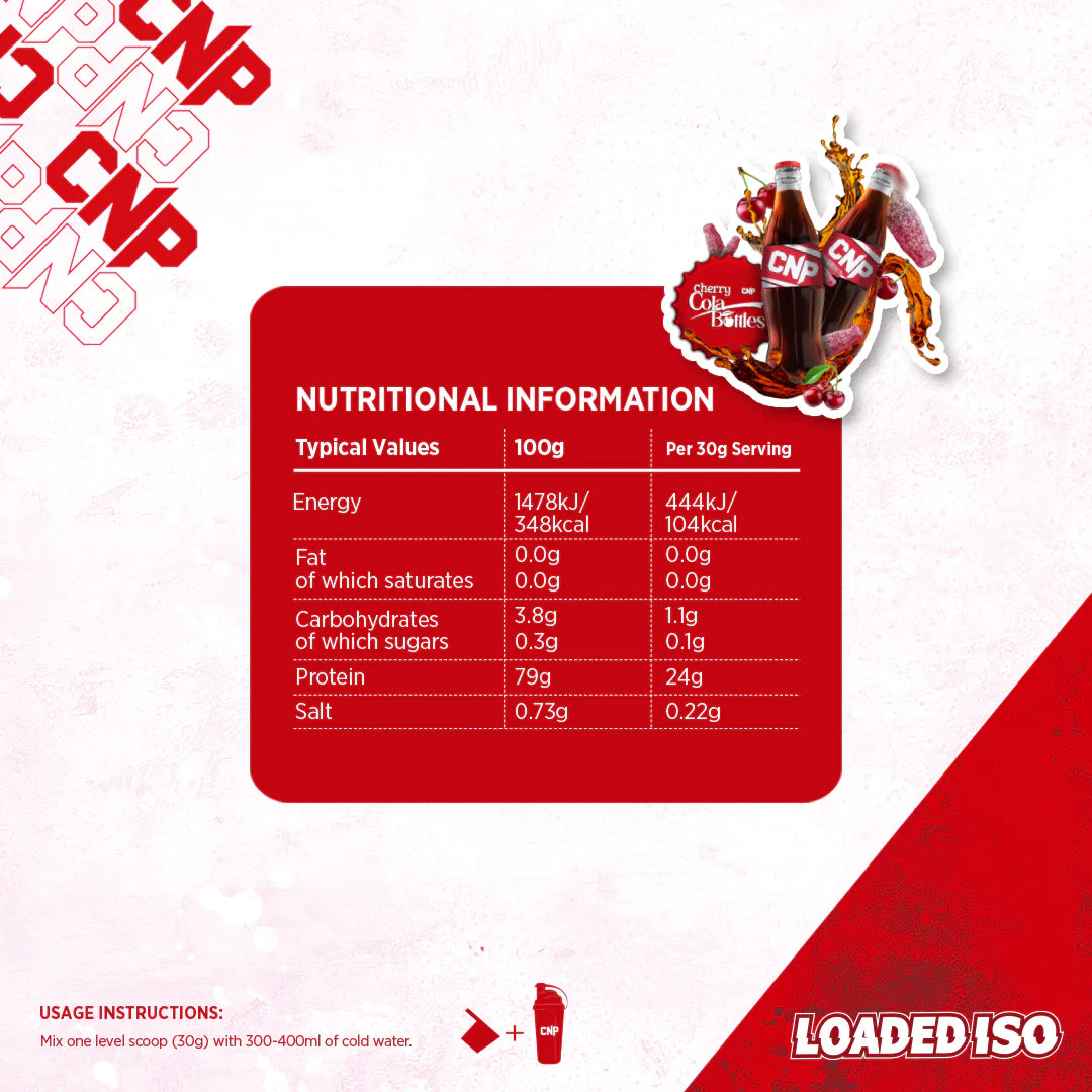 LOADED ISO 1.8KG - 60 SERVINGS - (5 FLAVORS)