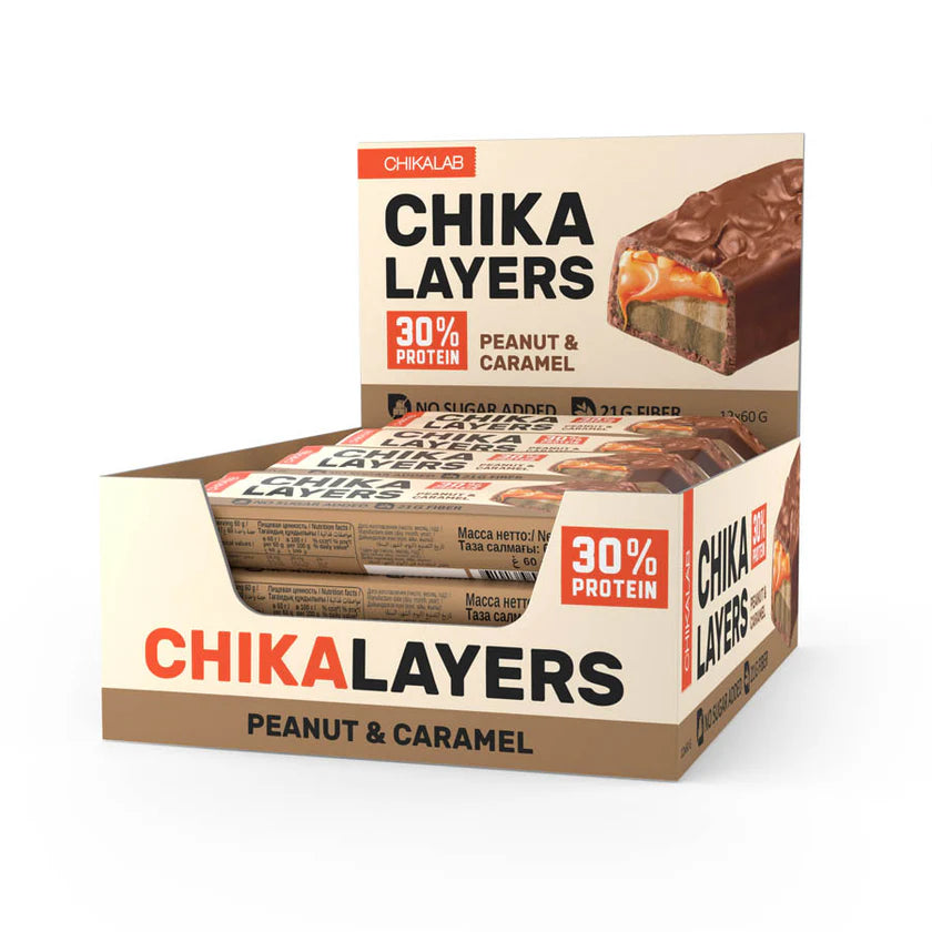 Chika Layers Chocolate-Coated Protein Bar 60g (4 Flavors)