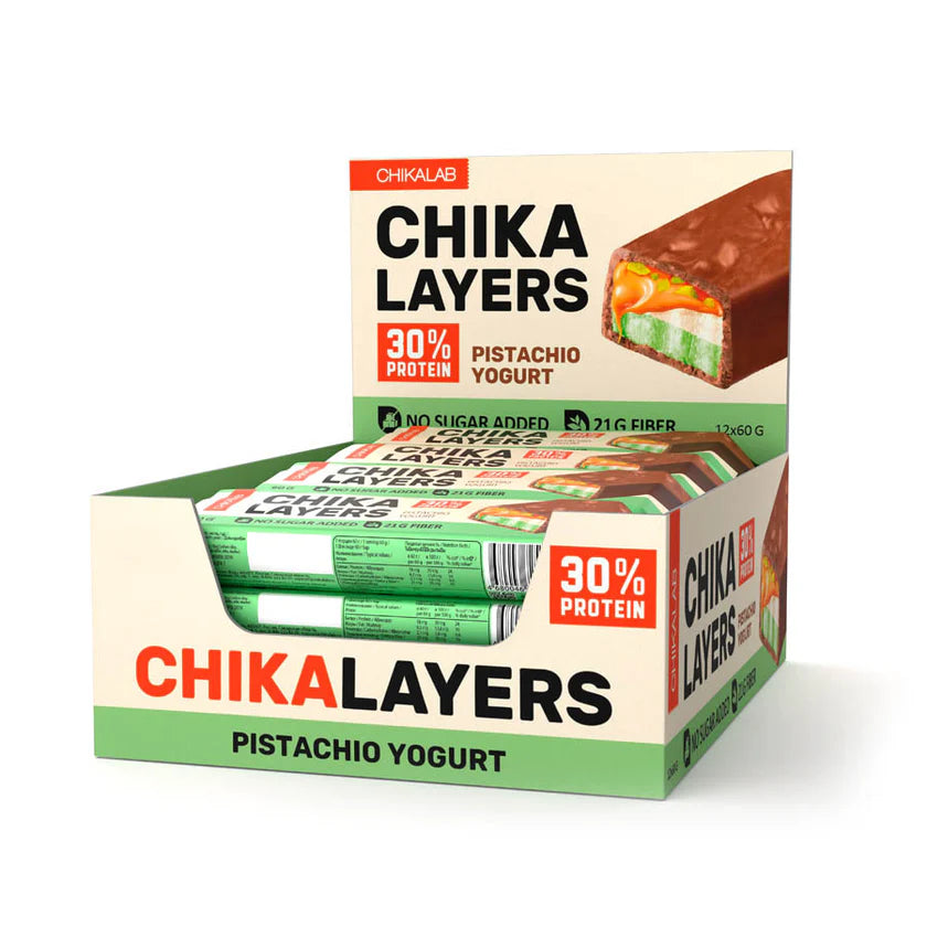 Chika Layers Chocolate-Coated Protein Bar 60g (4 Flavors)