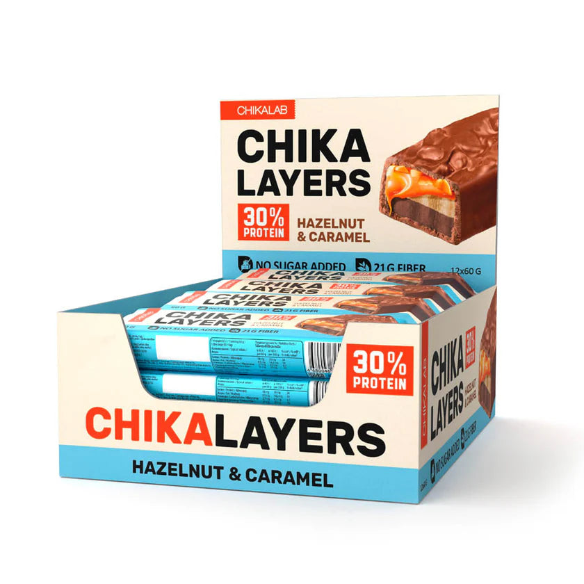 Chika Layers Chocolate-Coated Protein Bar 60g (4 Flavors)