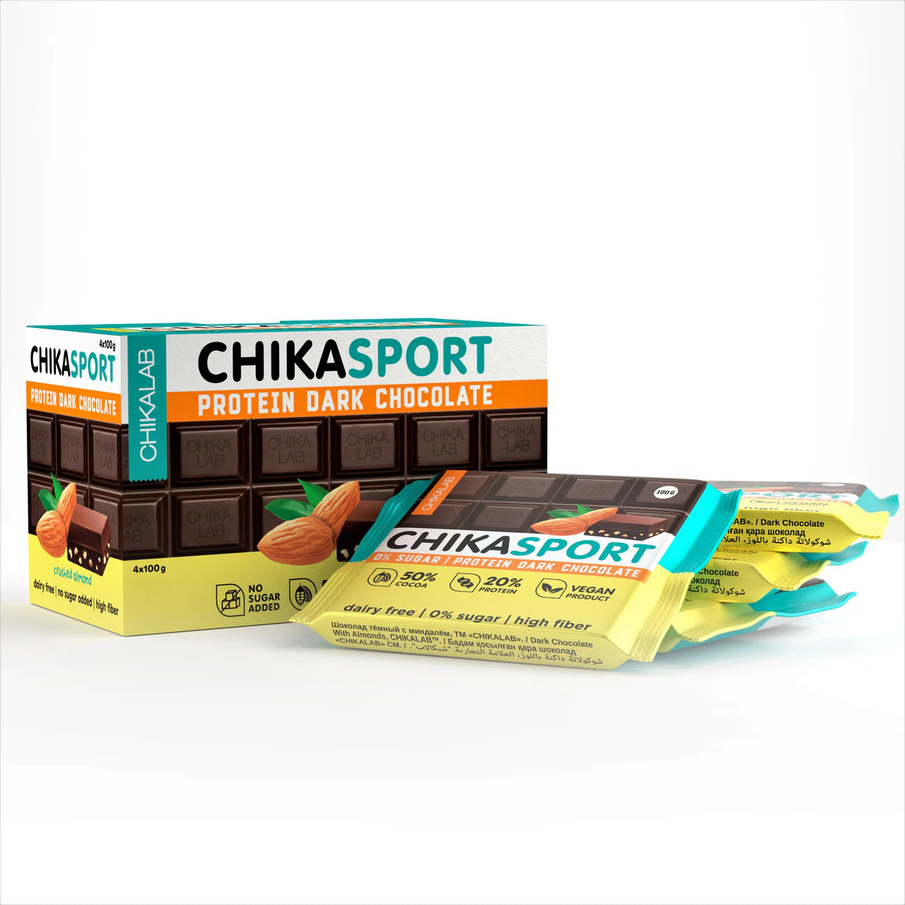 ChikaSport Protein Dark Chocolate 100g (3 Flavors)