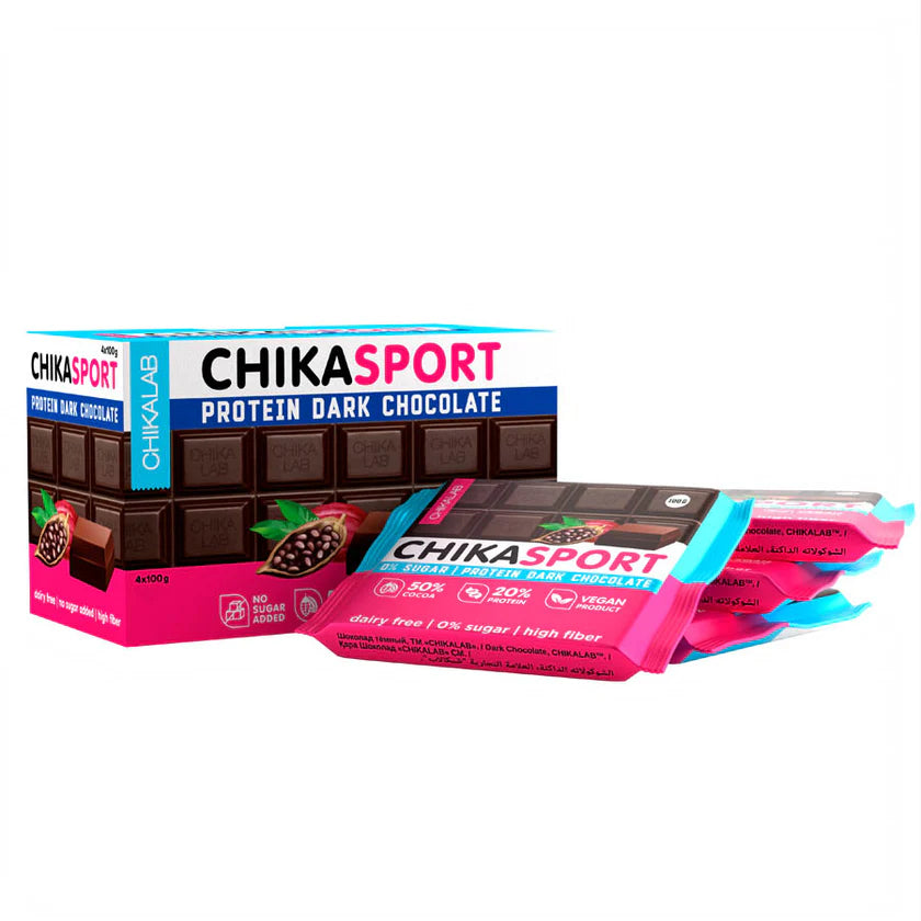 ChikaSport Protein Dark Chocolate 100g (3 Flavors)