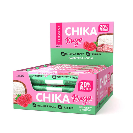 Chocolate-Coated Protein Bar Chika Nuga 50g (2 Flavors)