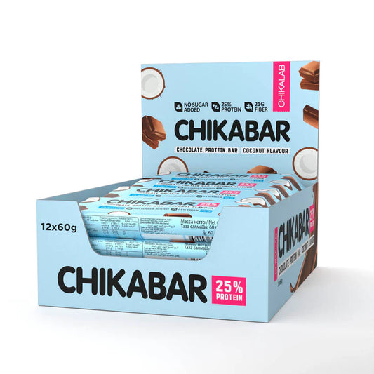 Chocolate-Coated Protein Bar Chikabar 60g (6 Flavors)