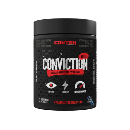 CONVICTION ELITE® PRE-WORKOUT (نكهتان) 375 جرامًا | 25 وجبة