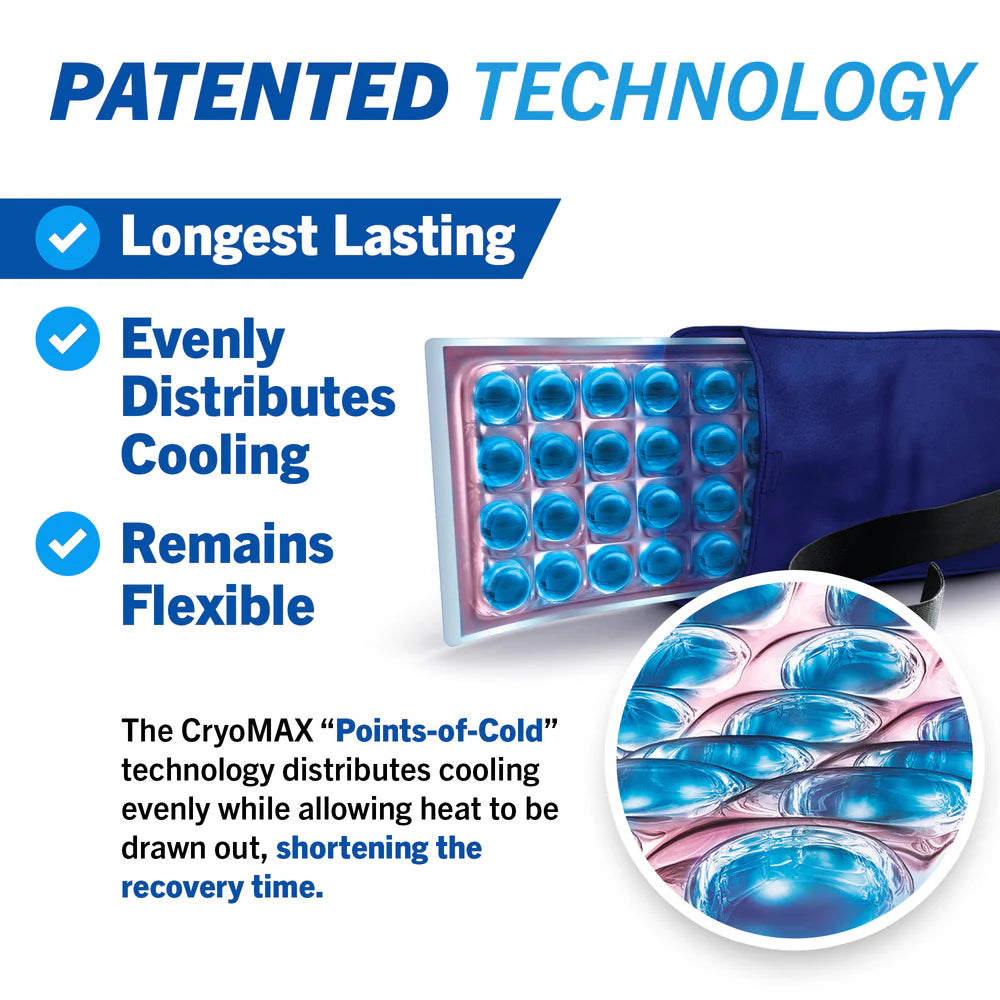 كمادات باردة قابلة لإعادة الاستخدام لمدة 8 ساعات من CryoMAX® - متوسطة الحجم