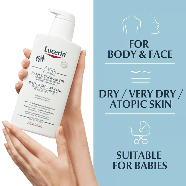 زيت الاستحمام Eucerin AtopiControl 400 مل