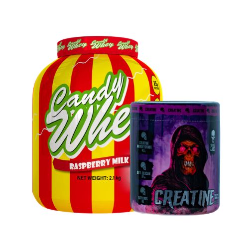 Exclusive Offer - Candy Whey Rasperry milk + Creatine Skull labs