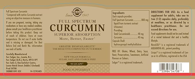 FULL SPECTRUM CURCUMIN - 30 LICAPS™