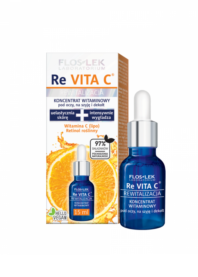 Floslek - ReVITA C® Vitamin concentrate under eyes, on neck and neckline - 15 ml