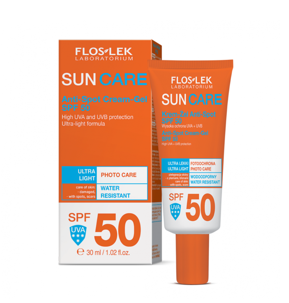 Floslek - SUN CARE Cream-Gel anti-spot SPF 50 - 30 ml