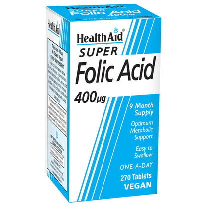 Folic Acid 400µg - 270 Tablets