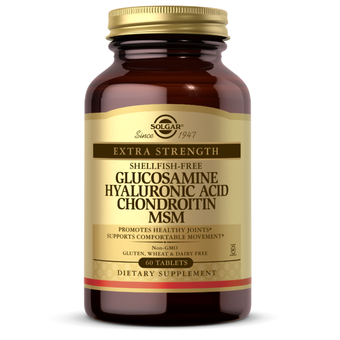 GLUCOSAMINE HYALURONIC ACID CHONDROITIN MSM (SHELLFISH-FREE) - 60 TABLETS