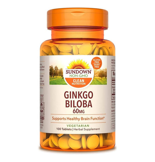 Ginkgo Biloba Standardized Extract 60 mg - 100 Tablets
