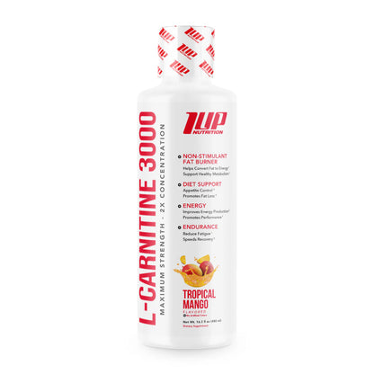 L-Carnitine 3000 Liquid - Maximum Strenght - 2X CONCENTRATION (4 Flavors) - 480ml (32 servings)