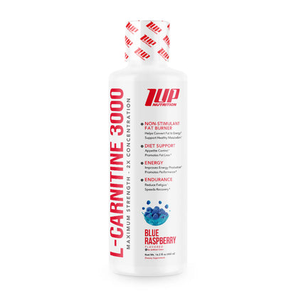 L-Carnitine 3000 Liquid - Maximum Strenght - 2X CONCENTRATION (4 Flavors) - 480ml (32 servings)