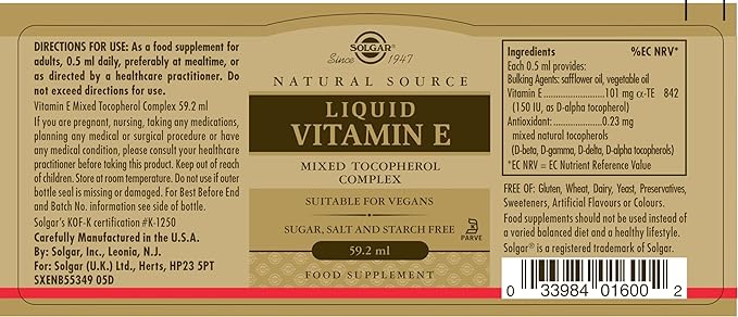 LIQUID VITAMIN E (WITH DROPPER)