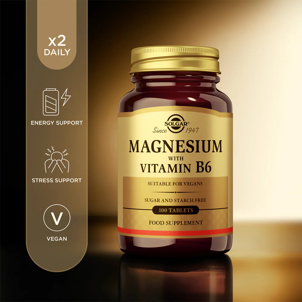 MAGNESIUM WITH VITAMIN B6 - 100 TABLETS