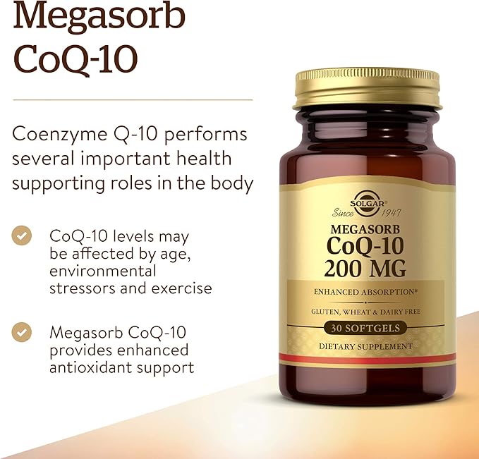 MEGASORB COQ-10 200 MG - 30 SOFTGELS